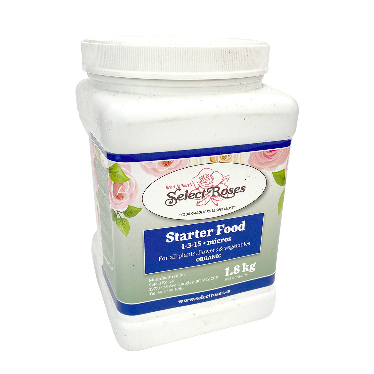 Select Roses Starter Food 1-3-15 1.8kg