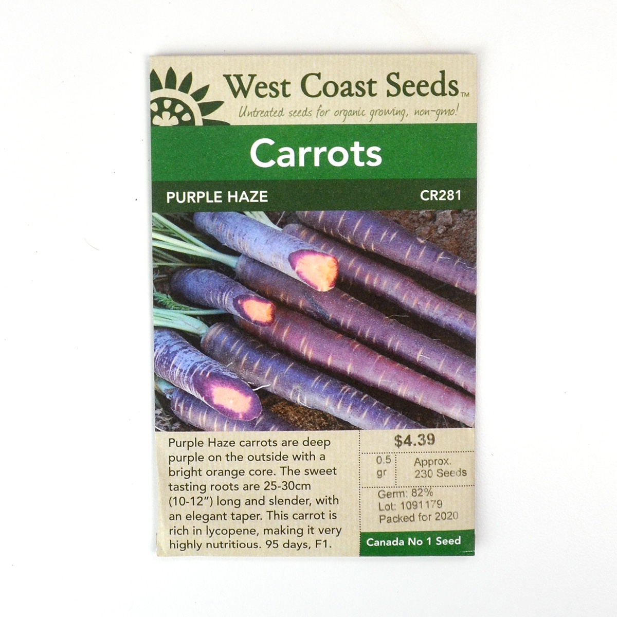 Carrots Purple Haze Seeds CR281