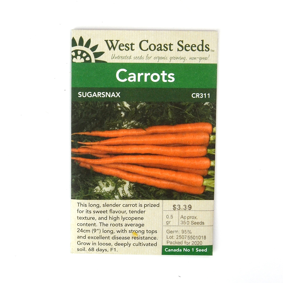 Carrot Sugarsnax Seeds CR311
