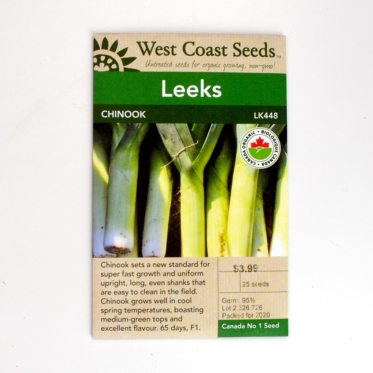 Leeks Chinook Seeds LK448