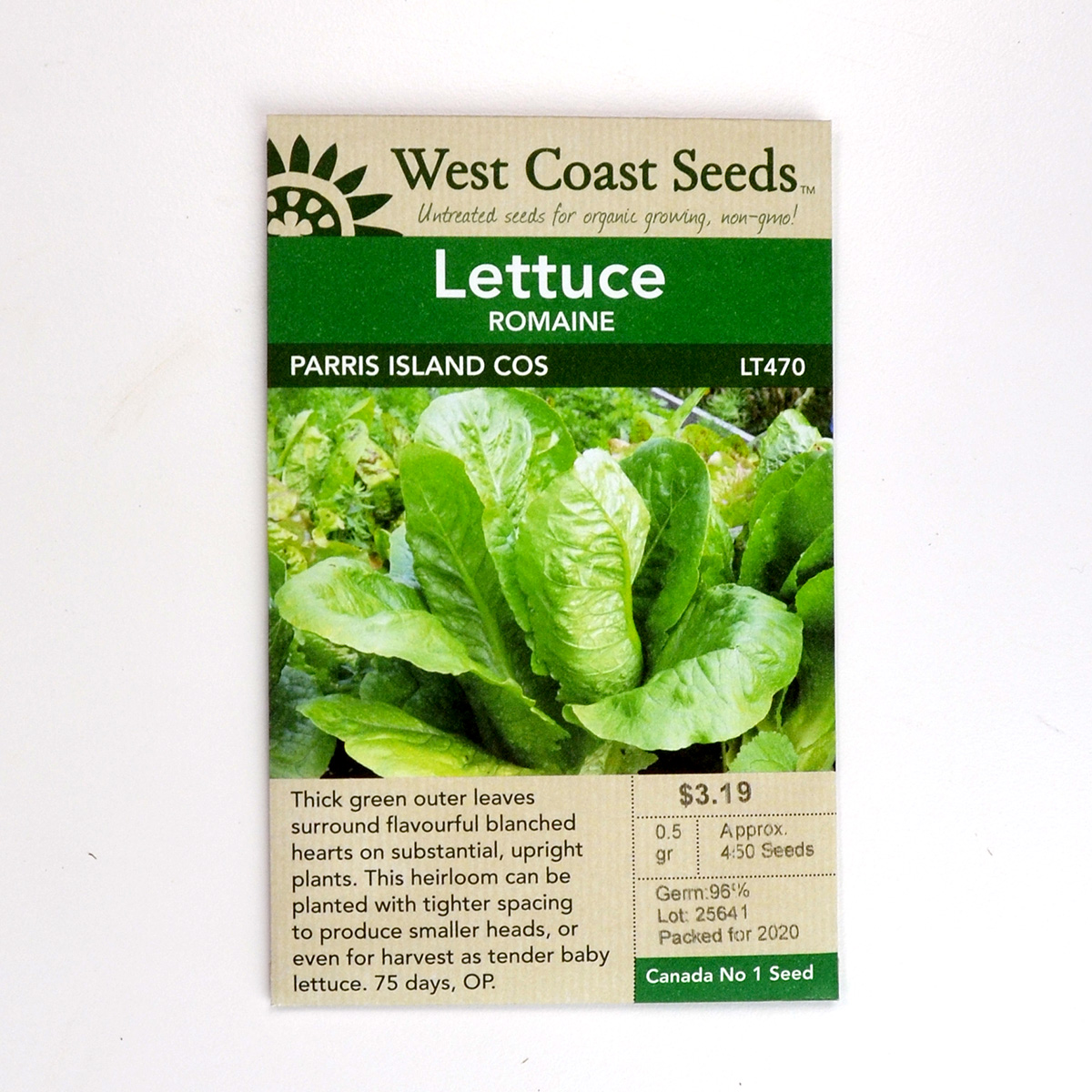 Lettuce Parris Island Cos Seeds LT470