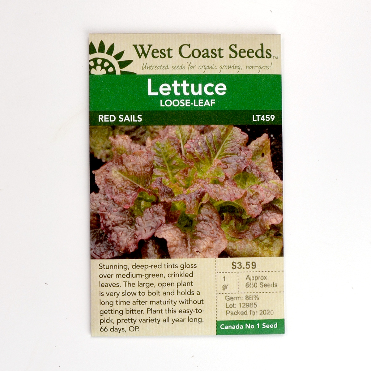 Lettuce Red Sails Seeds LT459
