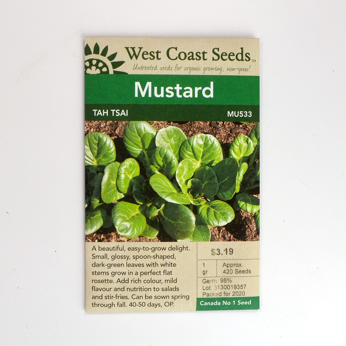 Mustard Tah Tsai Seeds MU533