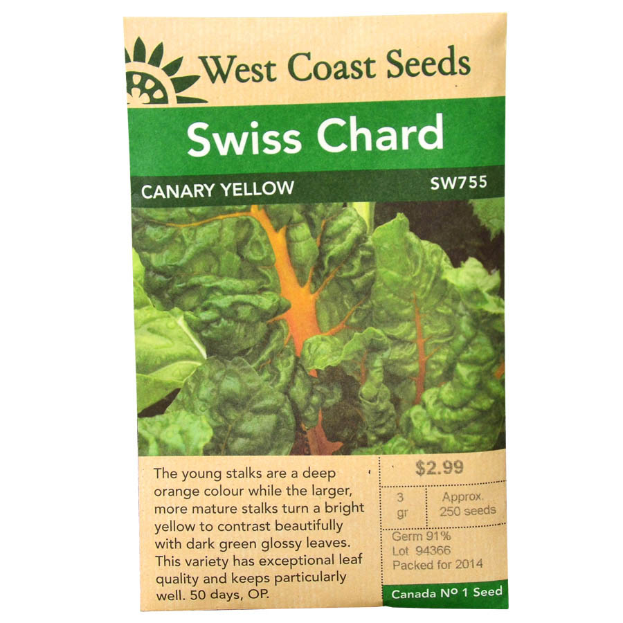 Swiss Chard Canary Yellow Seeds SW755