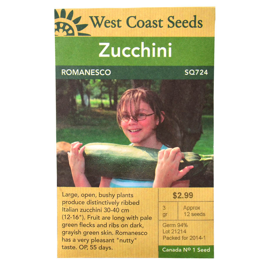 Zucchini Romanesco Seeds SQ724