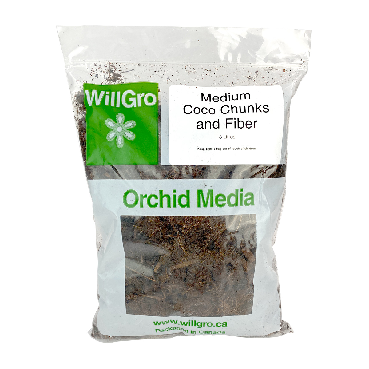 Willgro Medium Coco Chunks and Fiber 3L