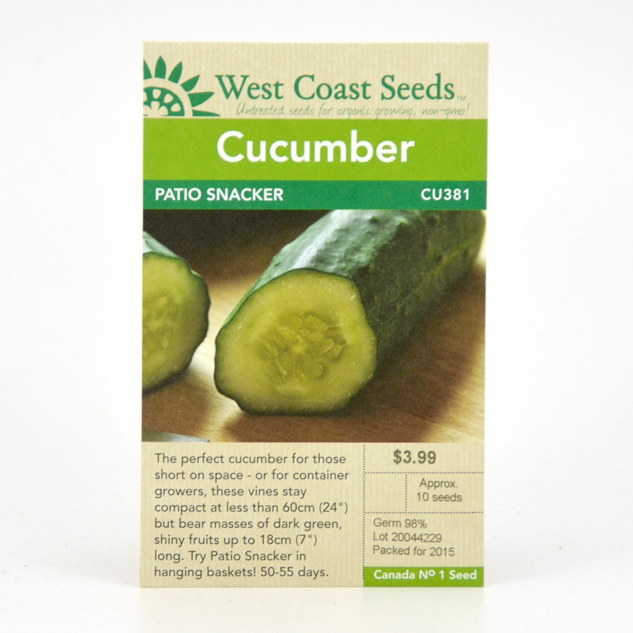 Patio Snacker Cucumber Seeds Art's Nursery Ltd