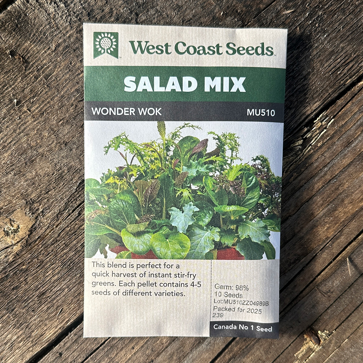 Salad Mix Wonder Wok MU510 | West Coast Seeds