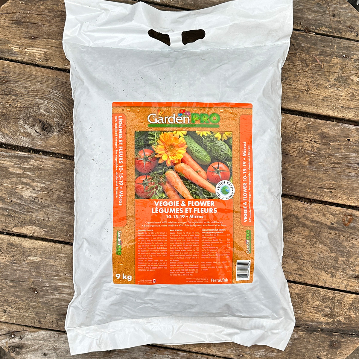 Garden Pro Veg and Flower Fertilizer 10-15-19 