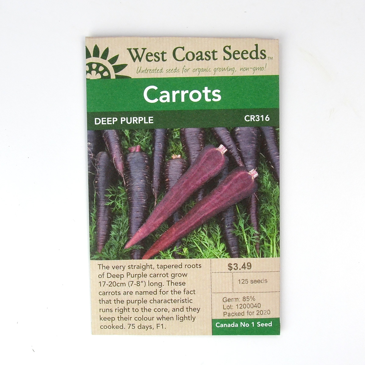 Carrots Deep Purple Seeds CR316