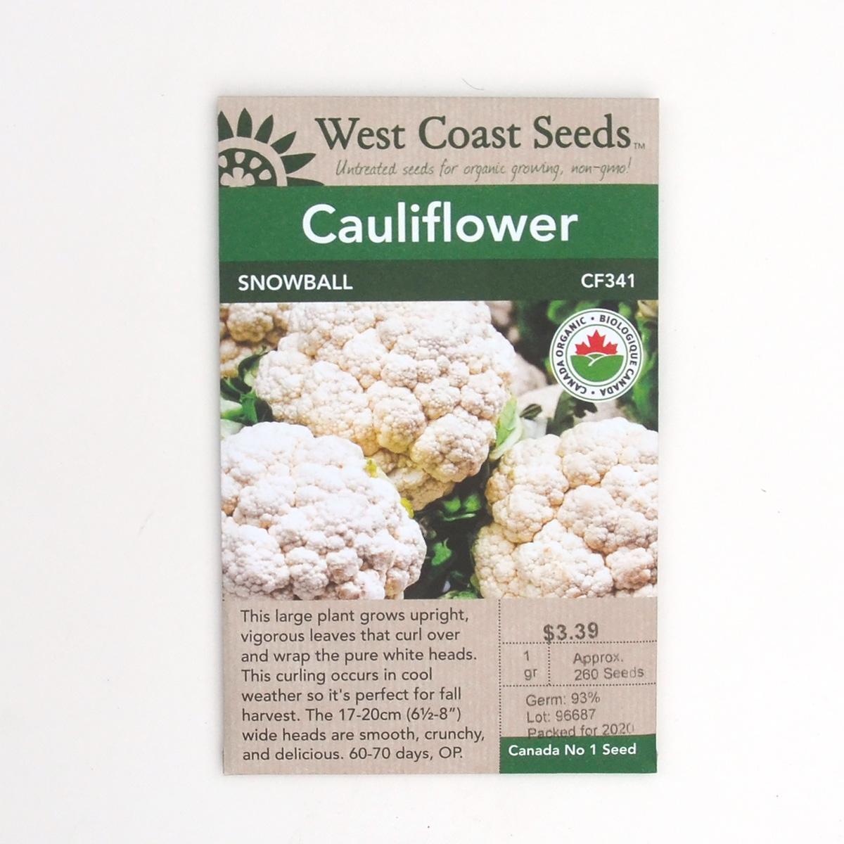 Cauliflower Snowball Seeds CF341