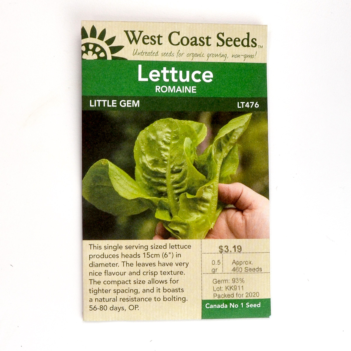 Lettuce Little Gem Seeds LT476 | Seeds | Arts Nursery Garden and Home Ltd